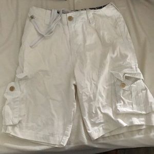 Aeropostale white cargo shorts